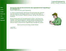 Tablet Screenshot of lupus-engineering.de